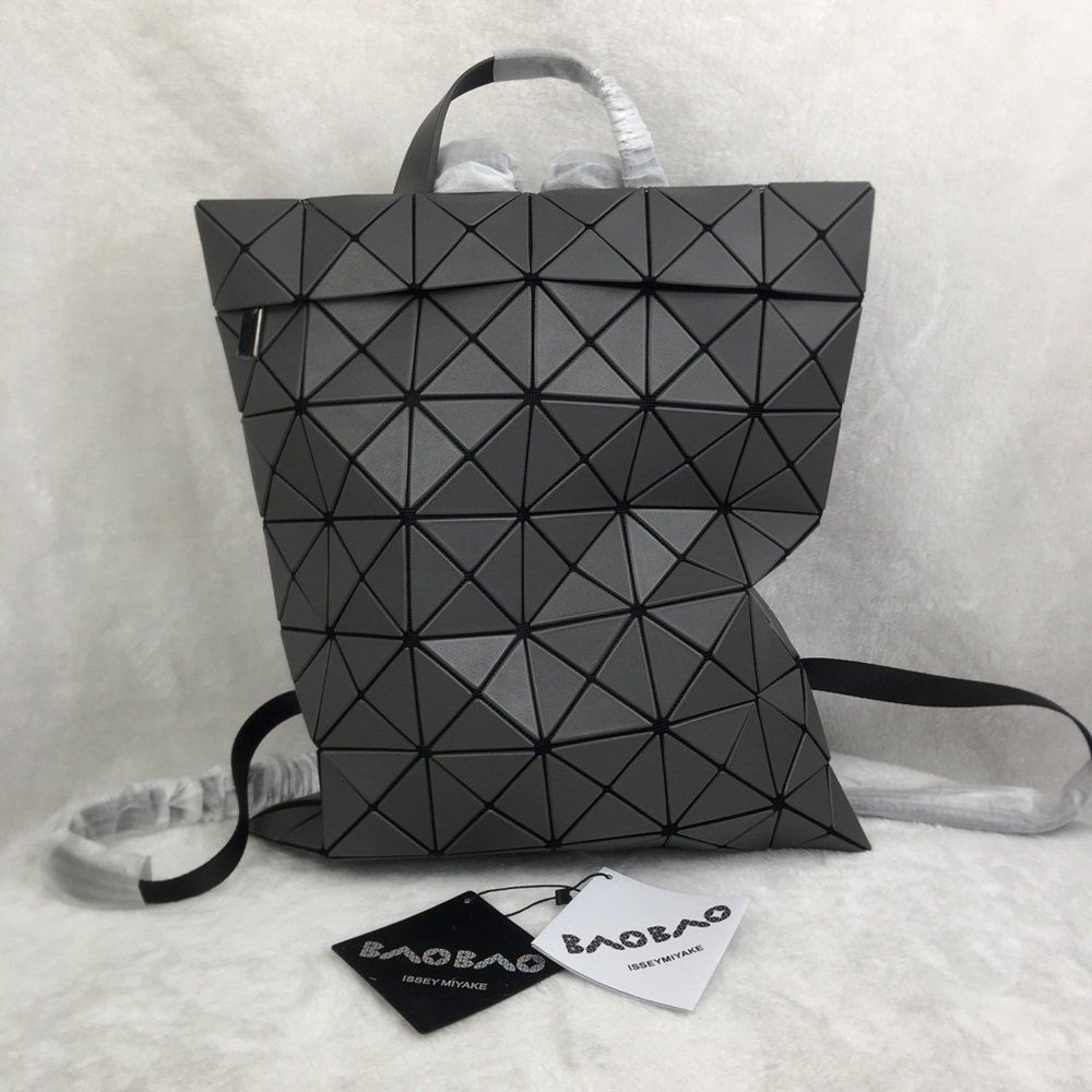 "BAO BAO ISSEY MIYAKE
FLAT PACK Backpacks GREY"